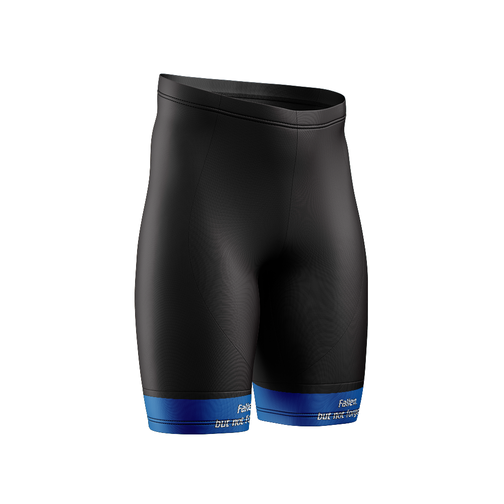 Women s Ride to Remember 2024 Blue Power Band Cycling Shorts no bib