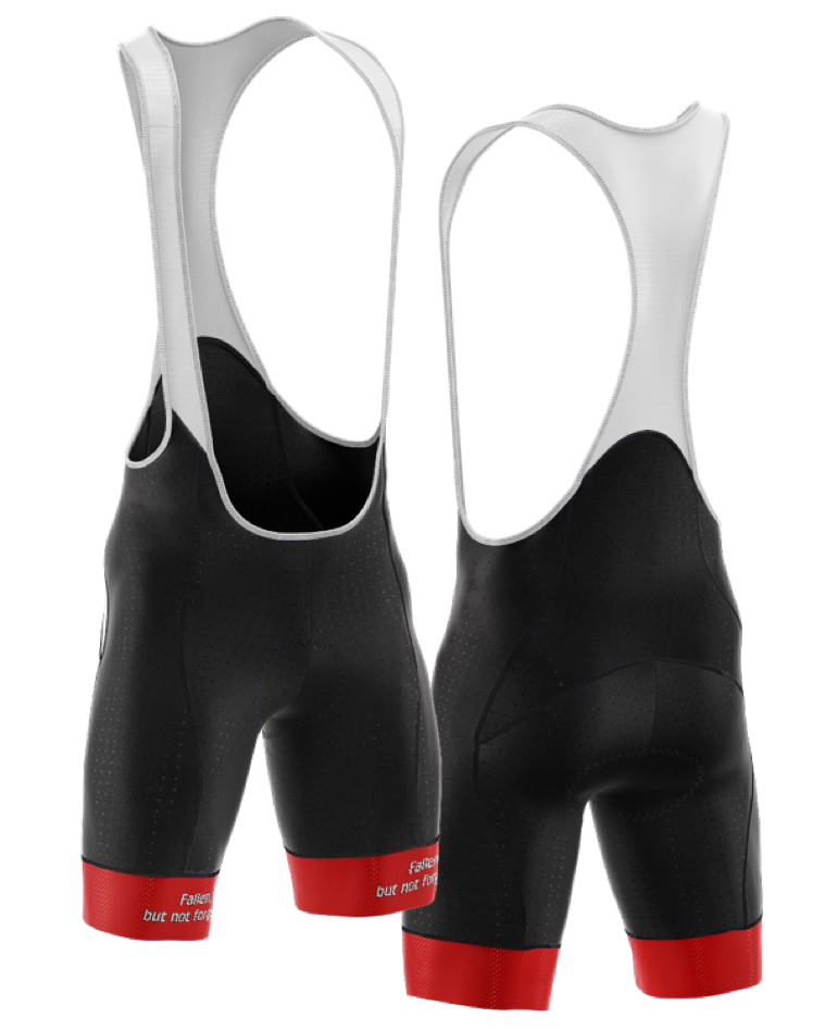 Men's Ride to Remember 2026 Red Fire Cycling Bib Shorts