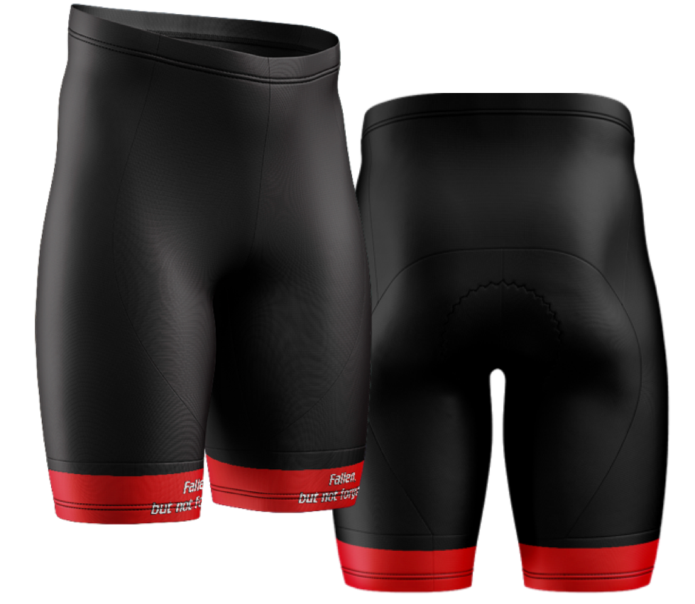 Women's Ride to Remember 2026 Red Fire Cycling Shorts (no bib)