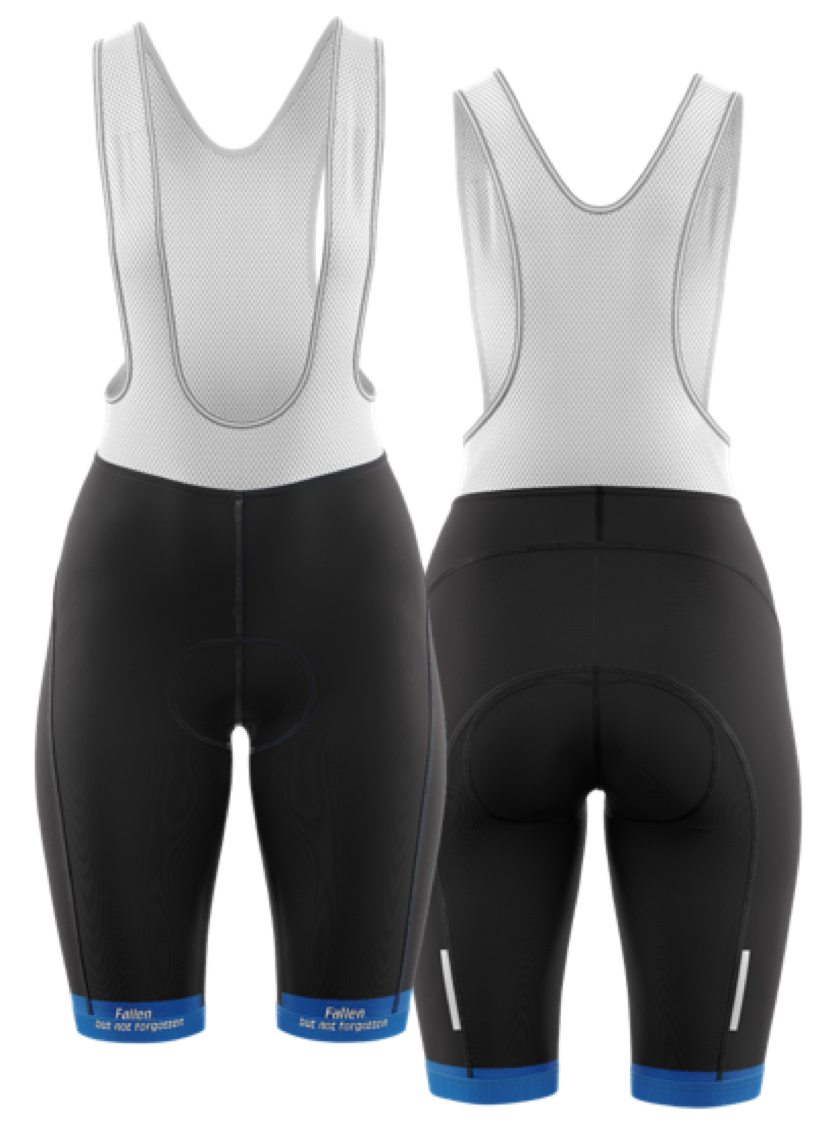 Women's Ride to Remember 2026 Blue Police Cycling Bib Shorts