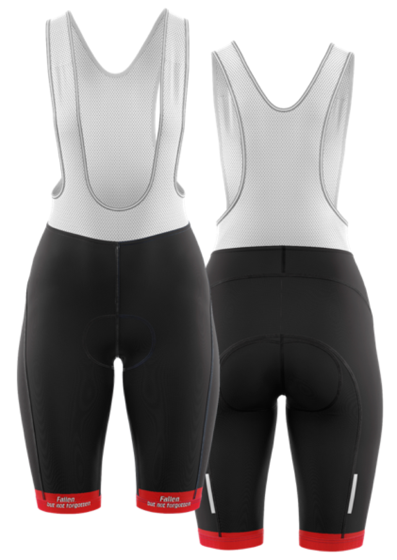 Women's Ride to Remember 2026 Red Fire Cycling Bib Shorts