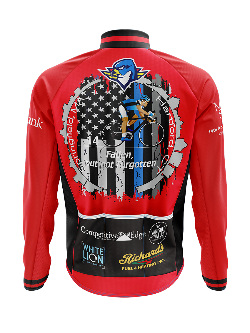 Women's Ride to Remember 2025 Red Fire Cycling Wind Jacket