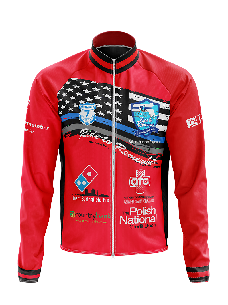 Women's Ride to Remember 2025 Red Fire Cycling Wind Jacket