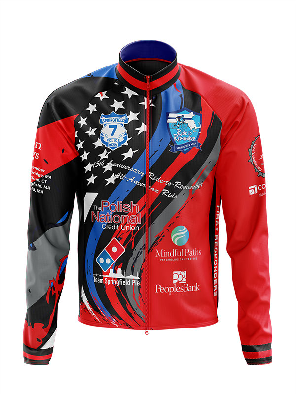 Women's Ride to Remember 2026 Red Fire Cycling Wind Jacket