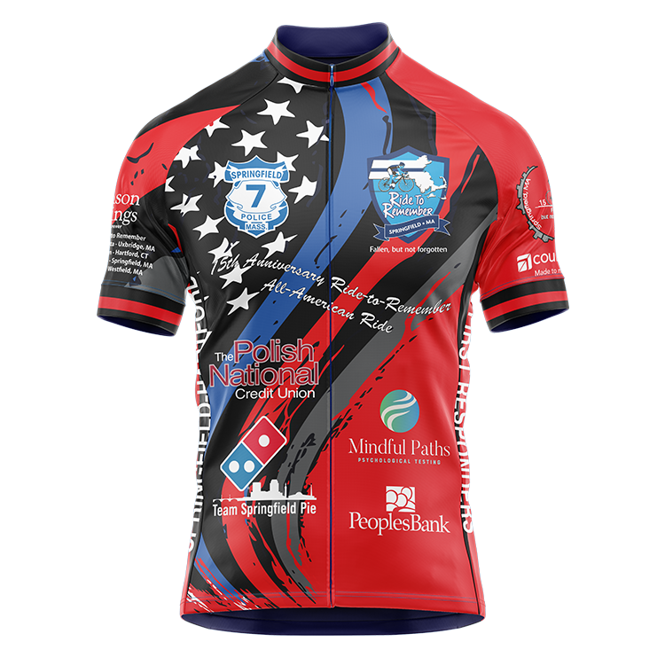 Men's 2026 Ride to Remember Red Fire Memorial Cycling Jersey