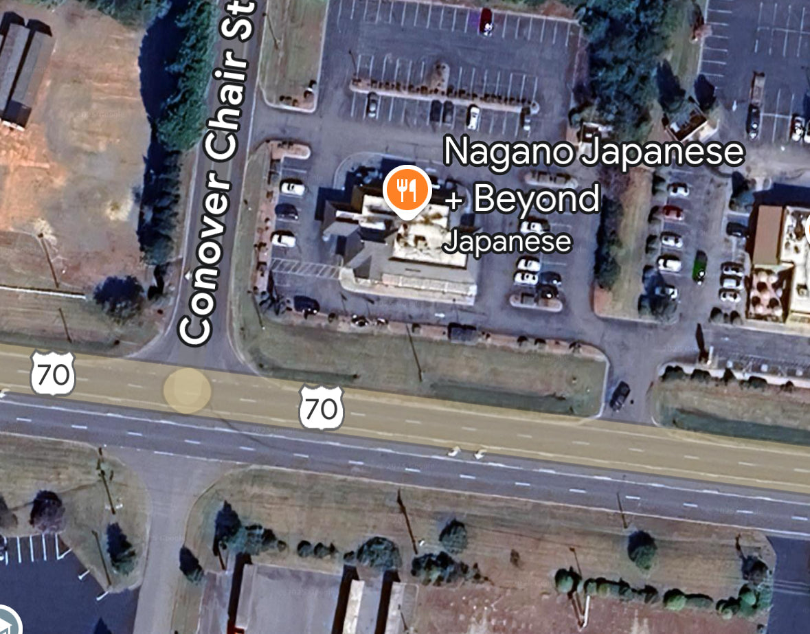 location of 1st man on bicycle killed in hit and run on Rt. 70, Conover, NC