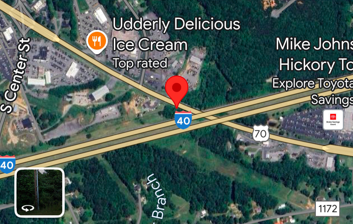 location of 2nd man on bicycle killed in hit and run on Rt. 70, Hickory, NC