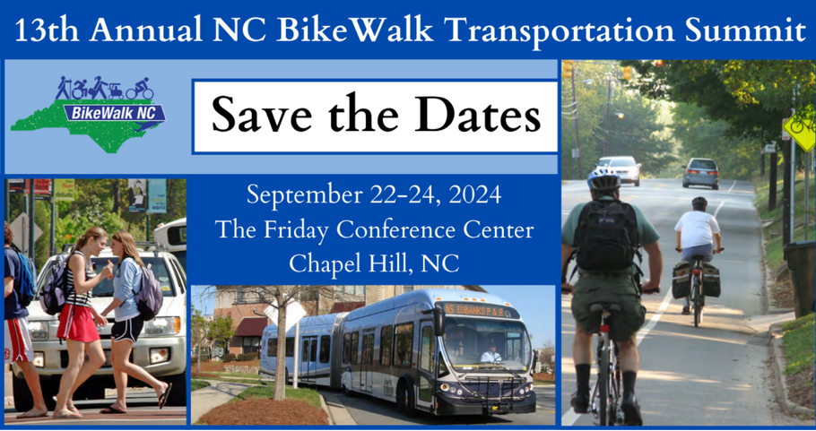 BikeWalk NC Transportation Summit Started Today