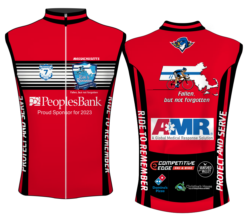 Women's Ride to Remember 2023 Red Firefighter Cycling Vest