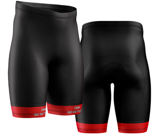 Women's Ride to Remember 2024 Red Firefighter Power Band Cycling Shorts (no bib)