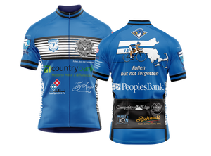 Men's Ride to Remember 2024 Blue Police Short Sleeve Cycling Jersey