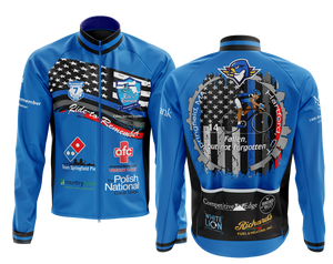 Men's Ride to Remember 2025 Blue Police Cycling Wind Jacket