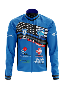 Men's Ride to Remember 2025 Blue Police Cycling Wind Jacket