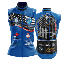 Men's Ride to Remember 2025 Blue Police Cycling  Wind Vest