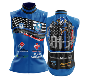 Men's Ride to Remember 2025 Blue Police Cycling  Wind Vest