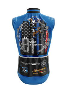 Men's Ride to Remember 2025 Blue Police Cycling  Wind Vest