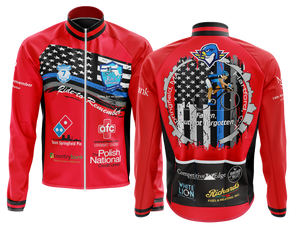 Men's Ride to Remember 2025 Red Fire Cycling Wind Jacket