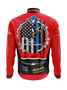 Men's Ride to Remember 2025 Red Fire Cycling Wind Jacket