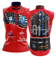 Men's Ride to Remember 2025 Red Fire Cycling  Wind Vest