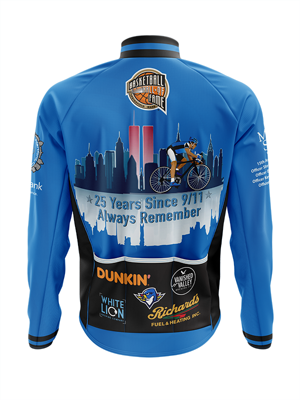 Men's Ride to Remember 2026 Blue Police Cycling Wind Jacket