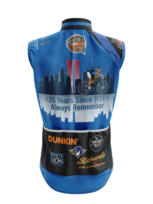 Men's Ride to Remember 2026 Blue Police Cycling Wind Vest