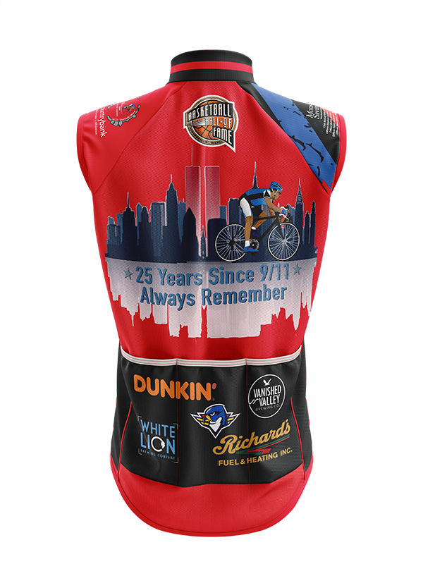 Men's Ride to Remember 2026 Red Fire Cycling  Wind Vest