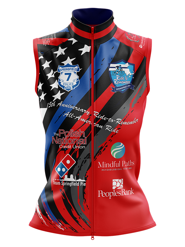 Men's Ride to Remember 2026 Red Fire Cycling  Wind Vest