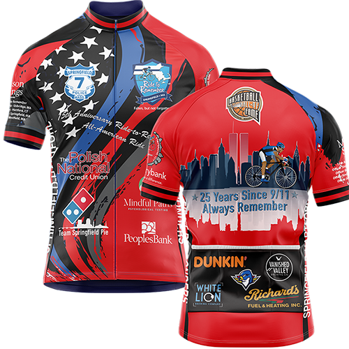 Men's 2026 Ride to Remember Red Fire Memorial Cycling Jersey