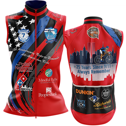 Women's Ride to Remember 2026 Red Fire Cycling  Wind Vest