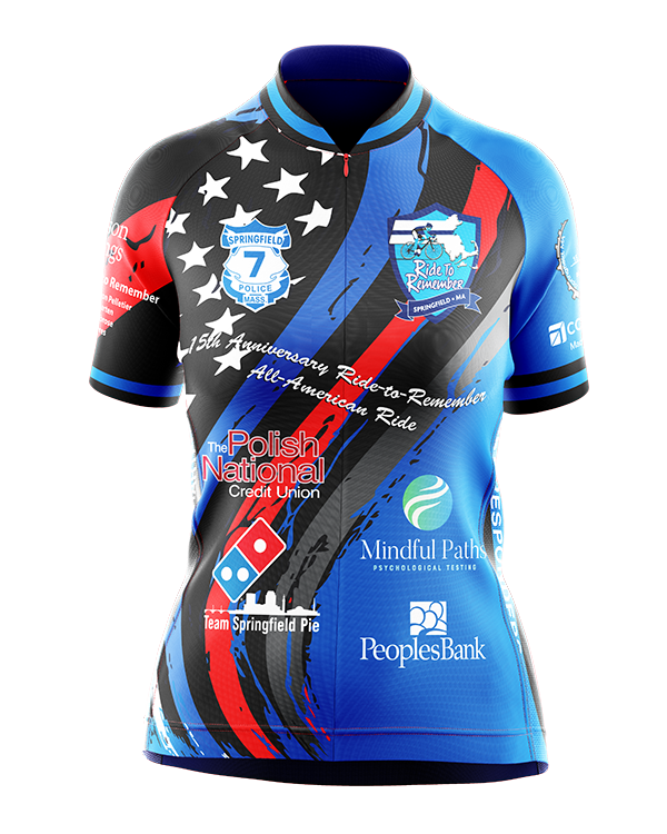Women's 2026 Ride to Remember Blue Police Memorial Cycling Jersey