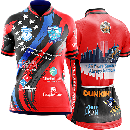 Women's 2026 Ride to Remember Red Fire Memorial Cycling Jersey
